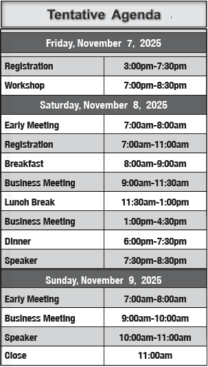 TentativeAgenda Tentative Agenda